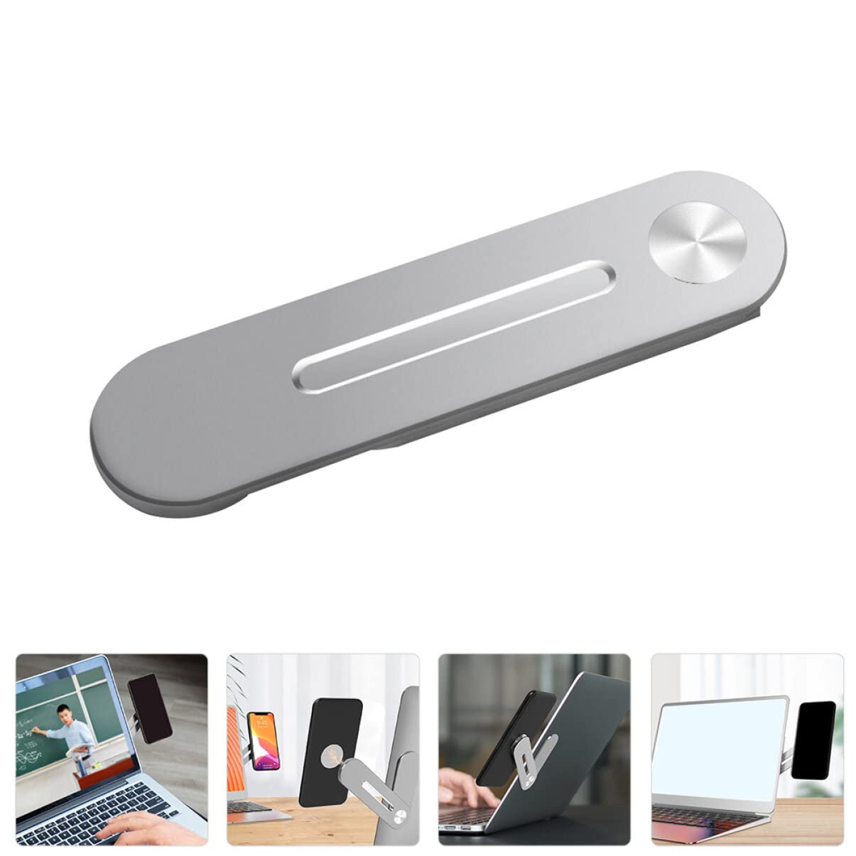Gatuida 3pezzi Supporto Magnetico Per Telefono Da Laptop Estensore Argento Per Multitasking e Produttività Ufficio e Movimento