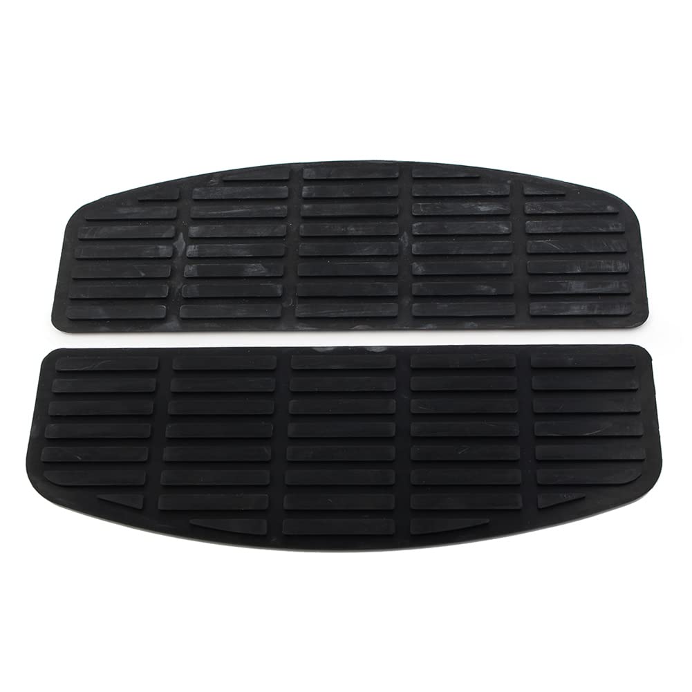 Pair Of Black CNC Aluminum Foot Boards – Fits Harley Electra Glide / Dyna (Male Mount)