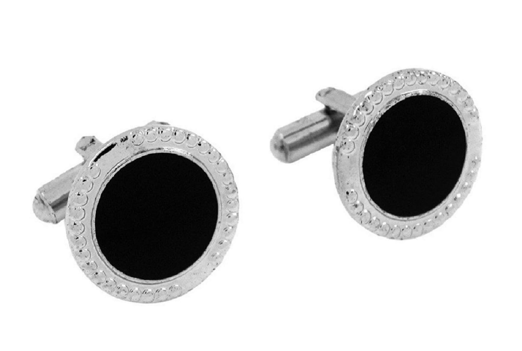 fashmade “where fashion is made” FashMade Round Stainless Steel Cufflinks for Men | Premium Anti-Rust Finish | Comes in Elegant Cufflink Box | Ideal for Formal Wear, Gifting & Office Look-picture-38