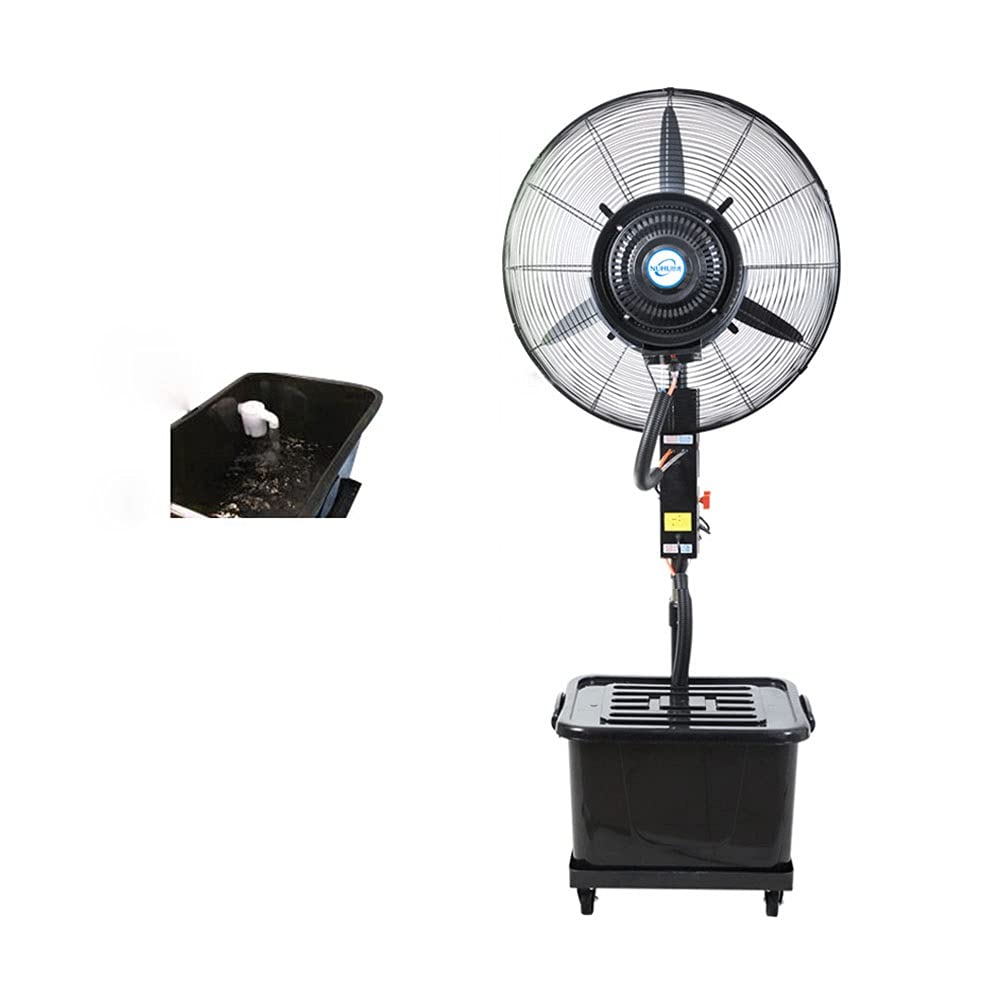 Oscillating Misting Fan With 3 Cooling Speeds 120°Oscillating Cooling Fan For Residential,Commercial,Restaurant And Industrial Misting Application,Fixed Height-75Cm-380W,Automatic Watering,75cm
