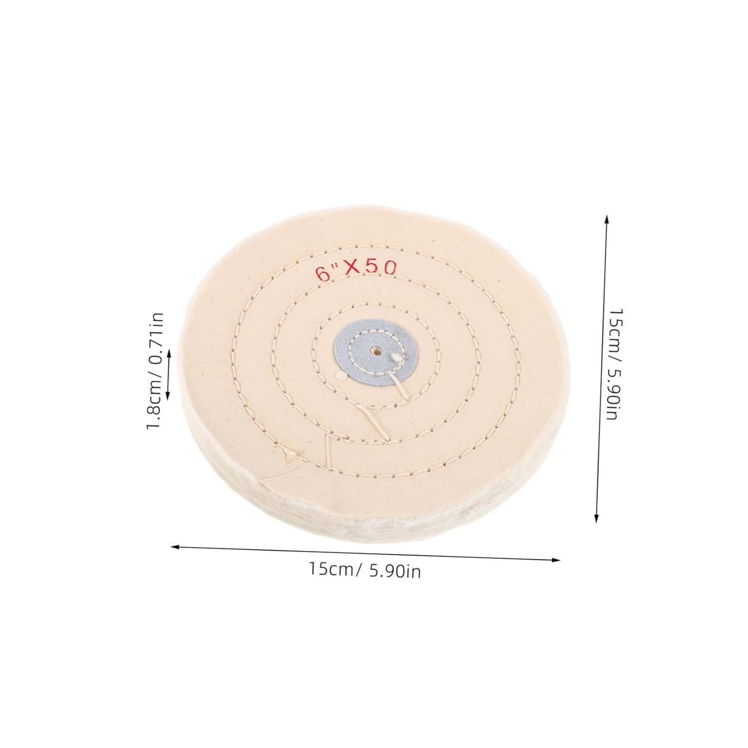 5pcs Cotton Buffing Polishing Wheel Wheels for Rotary Tool Metal Cleaning Mirror Finish Wood Carving Waxing Grinding Supplies Accessories