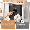 U8 Lock Change Key,Compatible with S&G 3-Wheel Mechanical Safe Locks | For compatible S&G 6600, 6700, 8500 and 2937 3-wheel mechanical locks during authorized combination changes. - 5