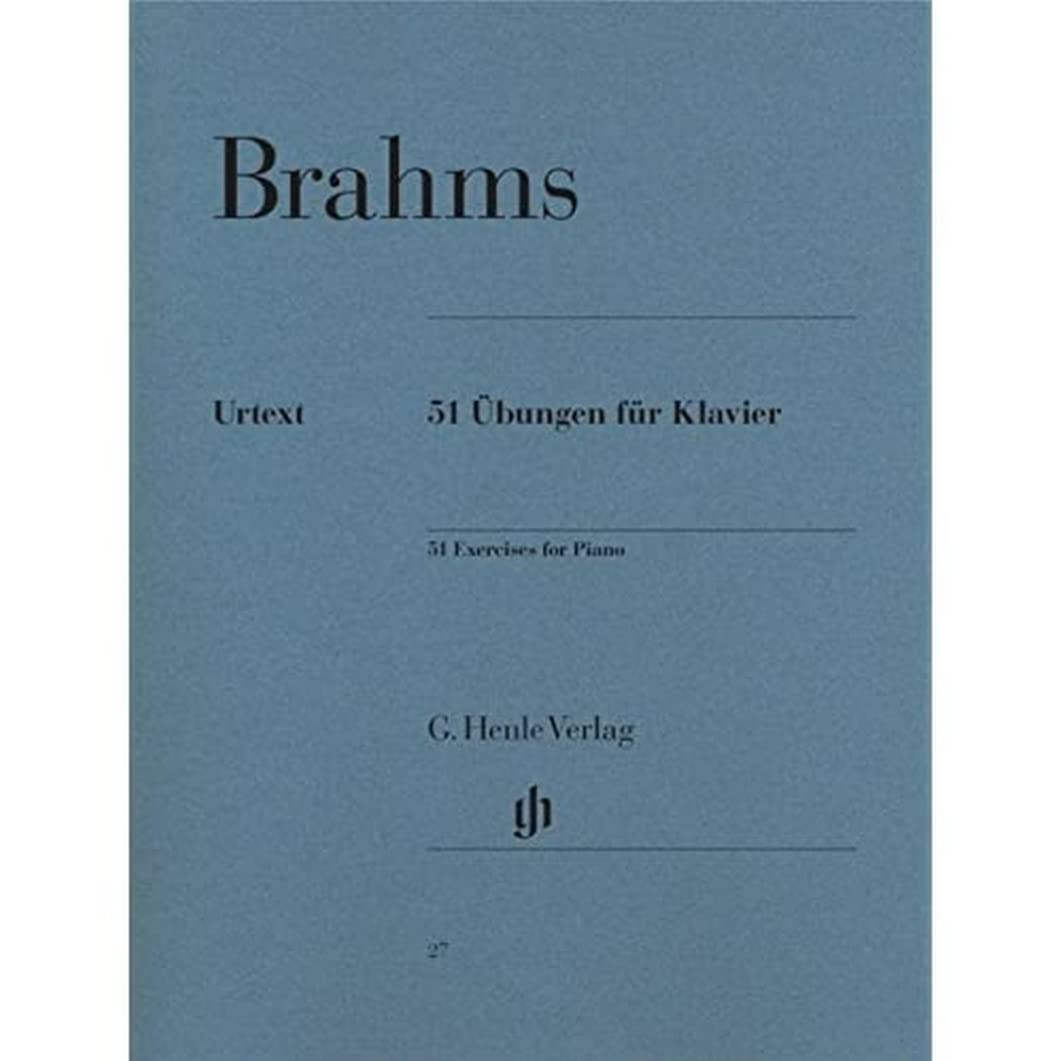 Brahms: 51 Exercises - Piano - Henle - (HN 27): Instrumentation: Piano solo