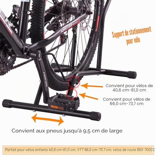 Support de vélo stable et robuste pour sécuriser le stationnement des vélos électriques