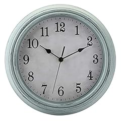 Jucoan 12 Inch Vintage Wall Clock, Silent Non Ticking Round Clock Battery Operated, Rustic product