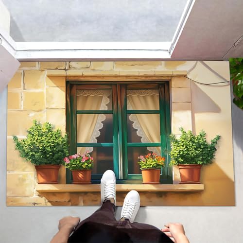 Tapis de porte robuste 90x140cm pour une entrée extérieure durable - 5