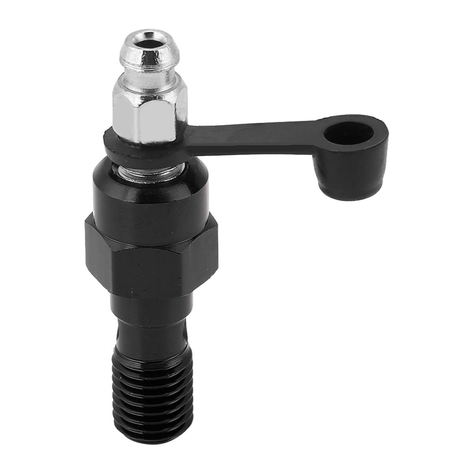 Vite di spurgo del bullone Banjo, M10x1.0mm Vite di spurgo della Pinza del Freno del Motociclo Vite di spurgo del capezzolo Bullone Banjo + Tappo Antipolvere(Nero)