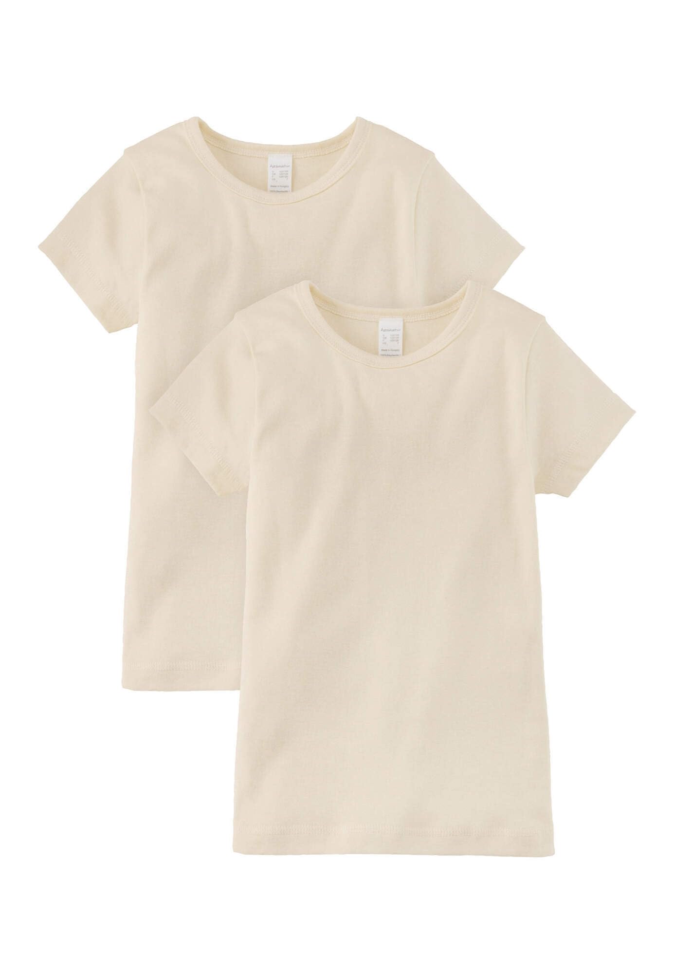 hessnatur Kurzarmhemd PureNature 2er-Set Mädchen und Jungen Unisex PureNature 2er-Set aus Reiner Bio-Baumwolle | nachhaltig und fair hergestellt (Fair Wear Foundation)
