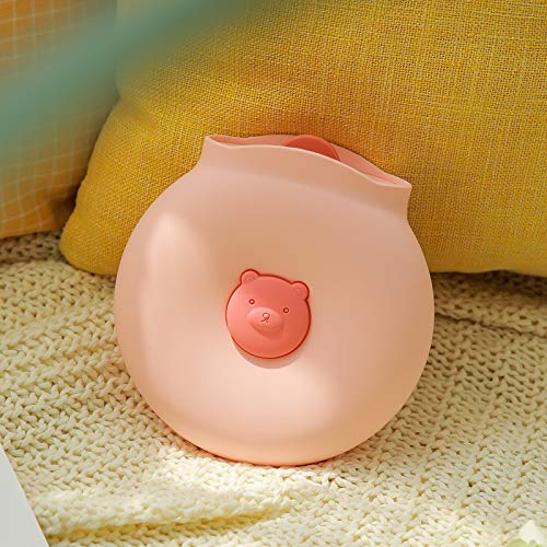 MOMOBOO New Bear Silicone Hot Water Bottle Cartoon Injection Water Heating Bag Children