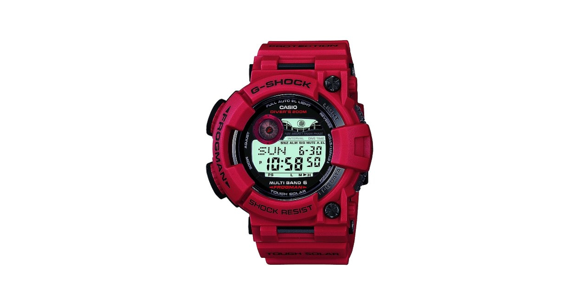カシオ ジーショック　フロッグマン　赤　GWF-1000RD-4JF G-Shock GWF-1000RD-4JF Burning Red Frogman unboxing and
