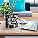 SANY DAYO Home I Work Hard So My Dog Can Have A Better Life 6 x 6 inches Wood Box Signs with Inspirational and Funny Pet Quotes for Home Office Décor