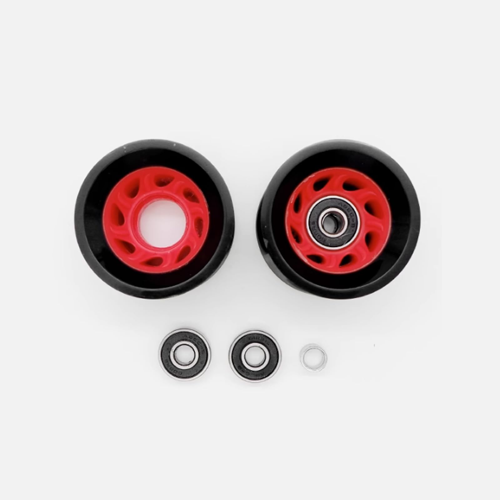 Roue de Remplacement pour Patins à Roues Alignées Lot de 8 roues de patins à roulettes 58 x 39 mm avec roulements, roues de patin 95A, roues intérieures ou extérieures pour patinage à double rangée e