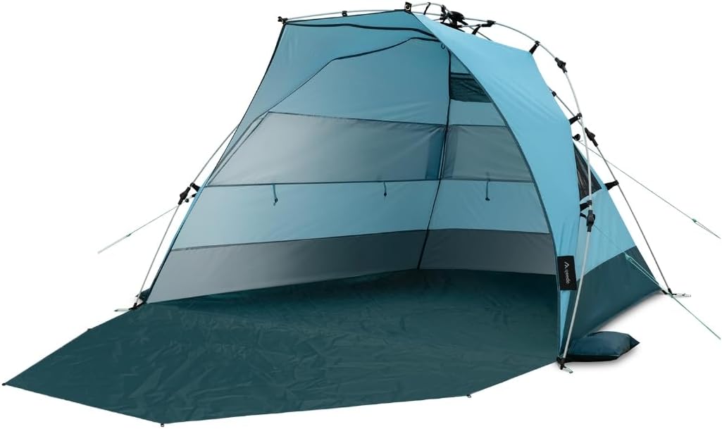 qeedoQuick Bay Pro beach tent (Quick-Up-System), sun protection (UV80), pop-up sun shelter
