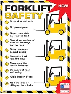 Forklift Safety Rules Poster (24" x 36")