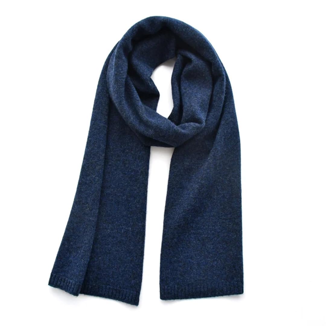 Lmtossey Sciarpe in cashmere da uomo e da donna, invernali, sciarpa lavorata a maglia, per adulti, calde, lunghe, in lana, tinta unita