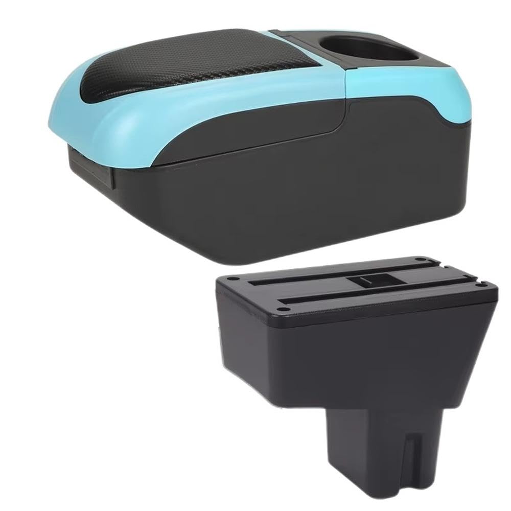 Sxqpocar Black Blue For Citroen C3 C4 2025 Car Armrest Box Interior Storage Box Replacement Parts