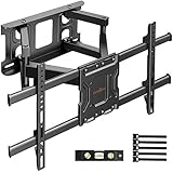 TV Mount, Swivelling Tilting Wall Mount for 37-70 Inch LED, LCD, Plasma, Flat &amp; Curved TV or Monitor up to 60 kg, Max. VESA 400 x 400 mm