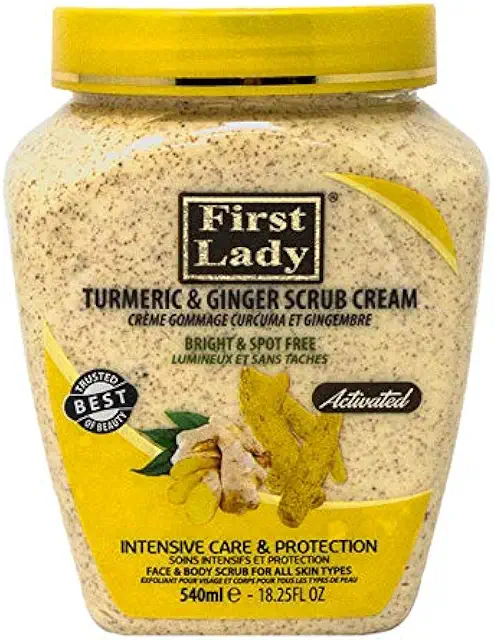 Turmeric & Ginger Scrub Cream - Bright & Spot Free Face & Body 540ml