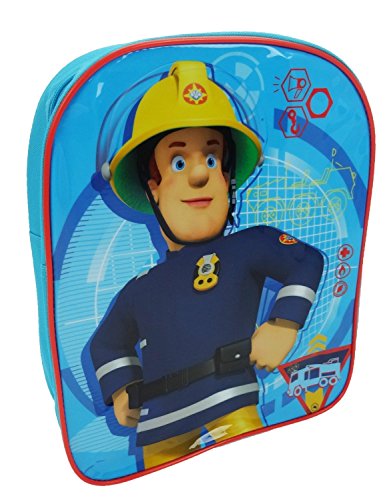 Fireman Sam Plain Value - Mochila infantil (30 cm, 6,5 L), color azul