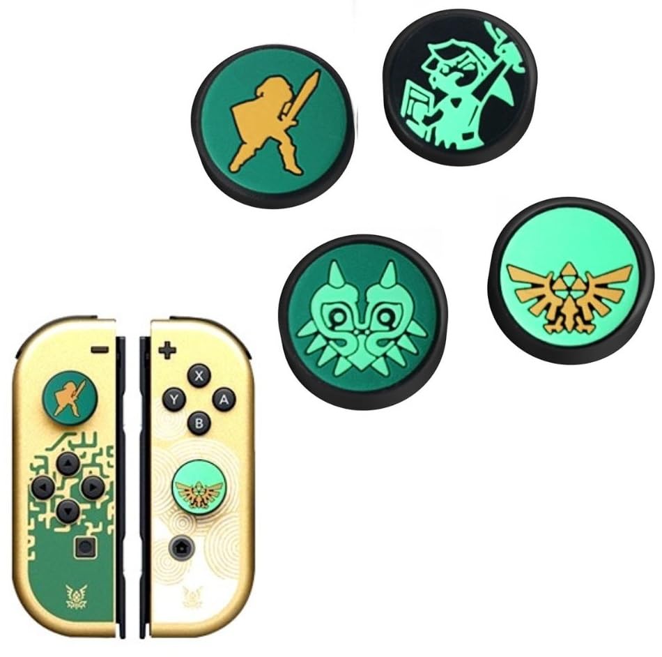 TMG Thumb Grips Caps for Switch Lite | Switch |Switch OLED Cute Soft Joystick Button Caps Zelda silicone Protective Cover (4PCS) (B0CCLFNK3B) Amazon Price History, Amazon Price Tracker