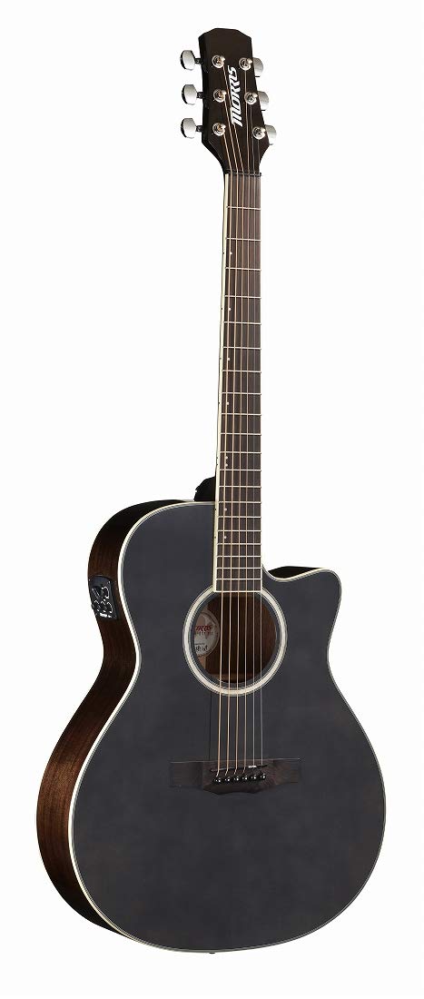 Amazon | MORRIS R-011 SBK (シースルーブラック) エレアコギター