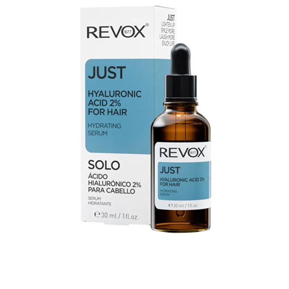 REVOX B77, Just Hyaluronic Acid 2% for Hair 30 ml, Moisturizing Hair Serum with Hyaluronic Acid, Hydrates