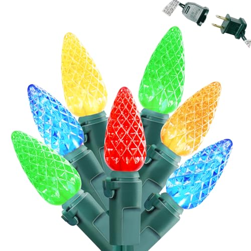 FESTIA C6 LED Multicolor Christmas Lights – 70 Count, 24ft