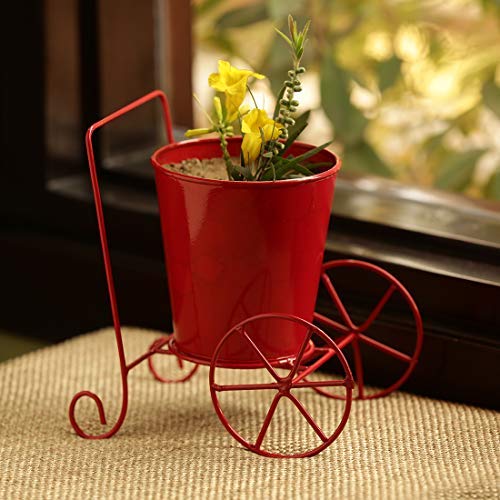 Planta en la mesa decorativa Frienemy-177 con ruedas para mover sin esfuerzo