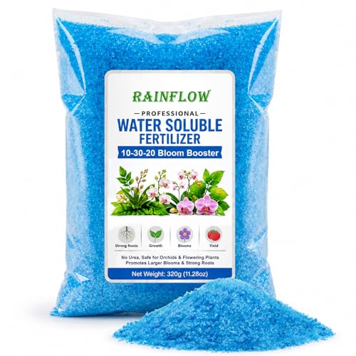 10-30-20 Blossom Booster Water-Soluble Fertilizer - Bloom Booster for Flowering Plants Orchid Azalea Hydrangea Bougainvillea - Fast Absorbing Plant Food for Outdoor & Indoor Gardening 11.28oz