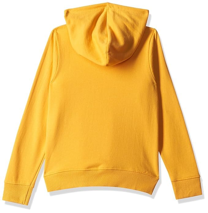 Image of Girl's Cotton Neck Hooded Regular Fit Sweatshirt (CTGLHD 023 Mustard1 13-14 Years)