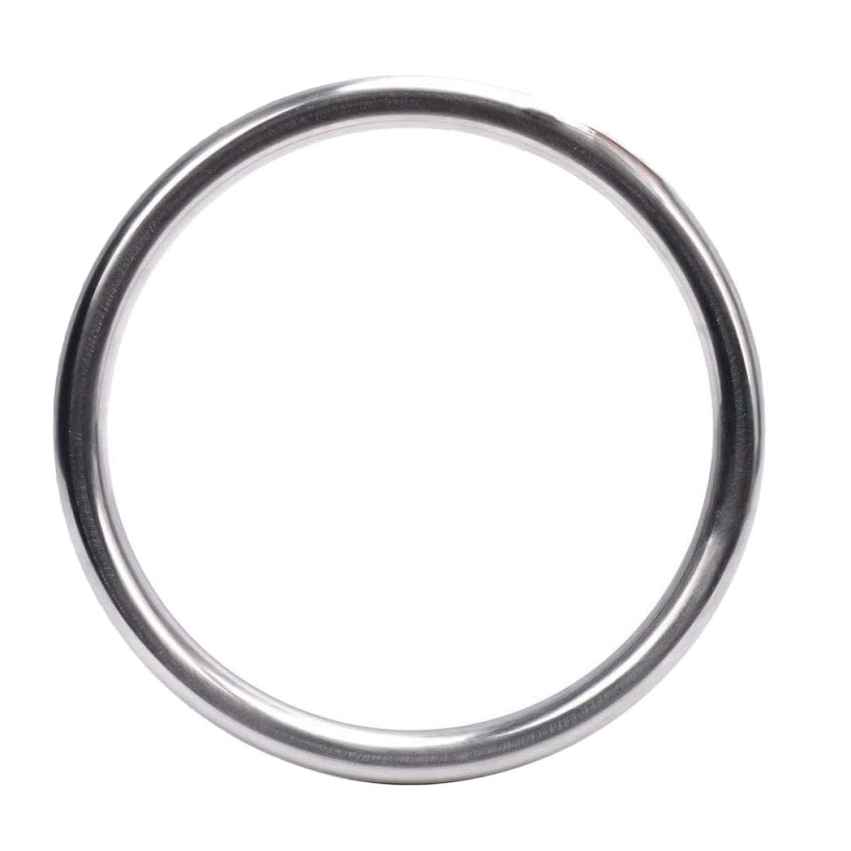 Operitacx Verstellbare Ringe Silber aus Edelstahl Robuster Armtrainingsring zum Krafttraining im Sommer Strapazierfähiger Edelstahlkreis für Männer und Griffverstärker