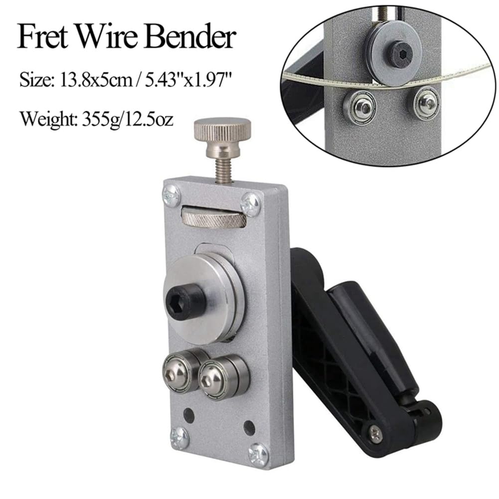 Ginobili Guitar Luthier Tool Guitar Fret Wire Bender Tool for Guitar Fret Bending and Straightening, Silver - Image 2
