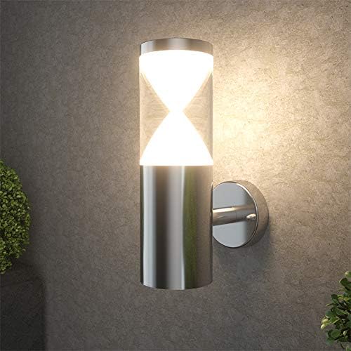 NBHANYUAN Lighting® Outdoor LED Wall Light with Motion Sensor Outside Lights Mains Powered PIR External Weatherproof 3000K Warm White Light for Front Door, Porch IP44 1000LM