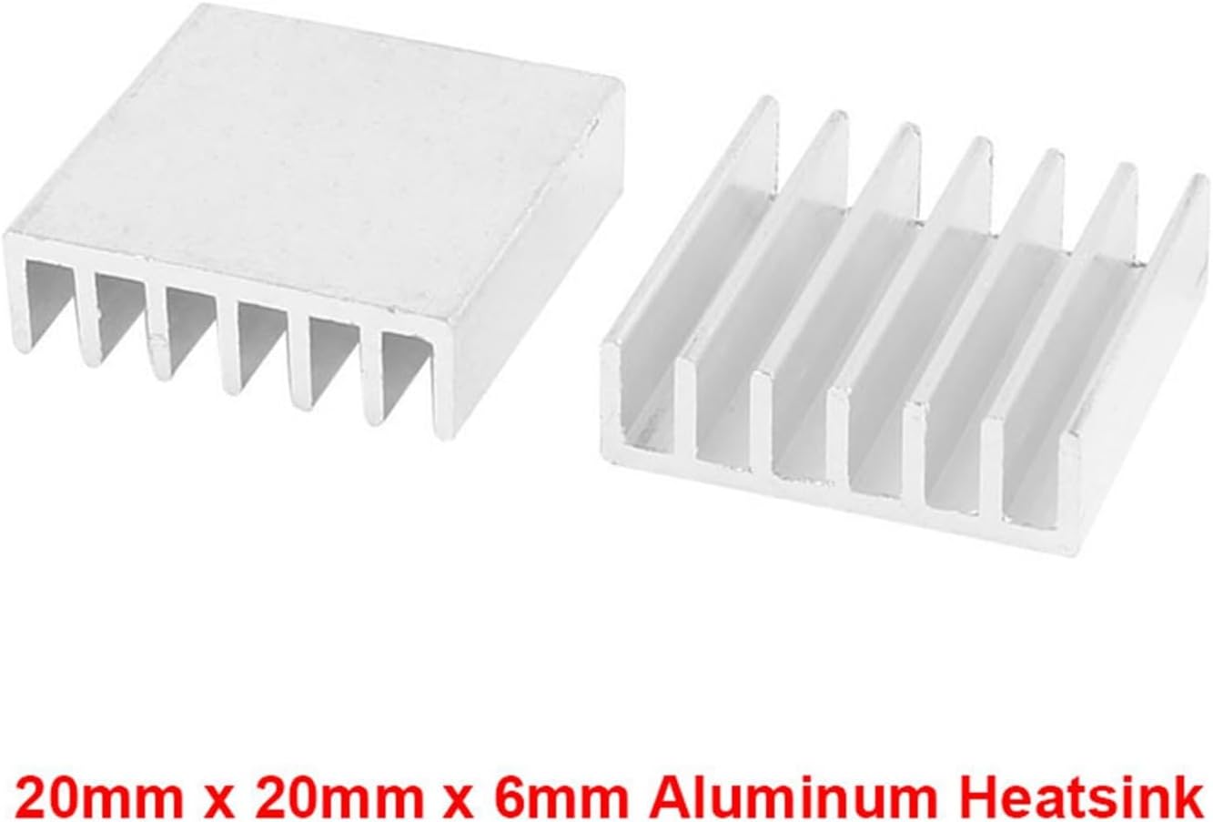 10pcs Aluminum Radiator 20x20x6mm Chip Cooling Cooler