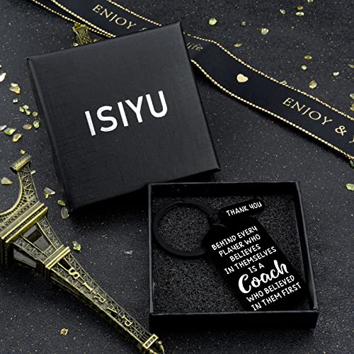 Coach Appreciation Gift Thank You Keychain Gift for Hockey Baseball Soccer Football Volleyball Team Fitness Instructor