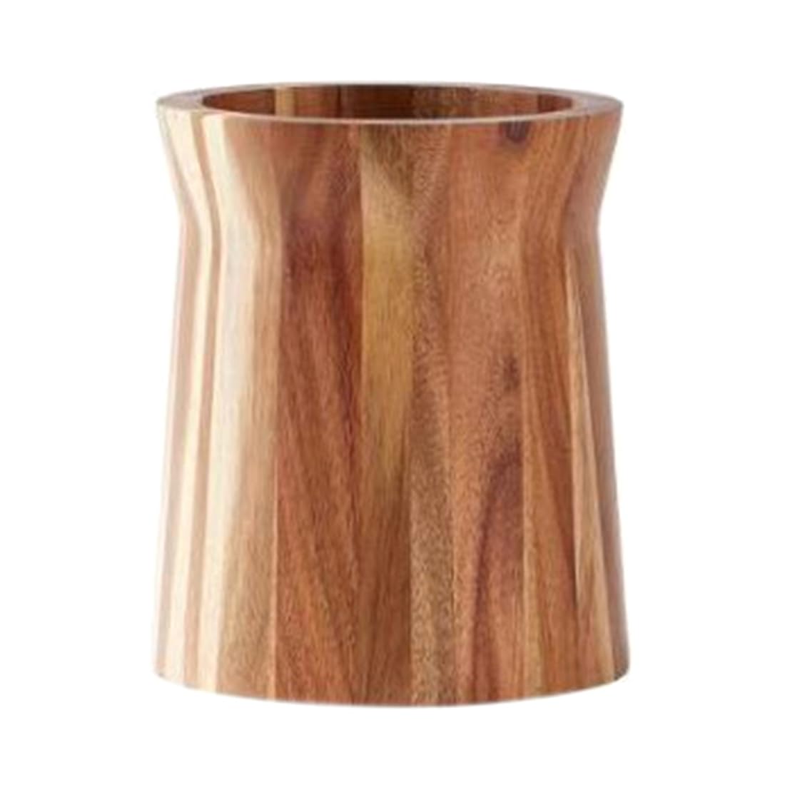 Hndhbfgrt Wood Utensil Holder 360° Rotating Kitchen Chopstick Cage Wooden Storage Holders Cutlery Storage Shelf Kitchen