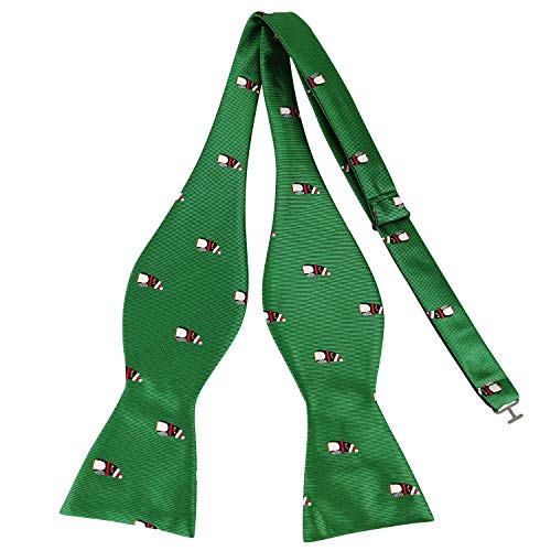 Jacquard KOOELLE Herren Vorgebundene Fliege und Einstecktuch geometrisches Design