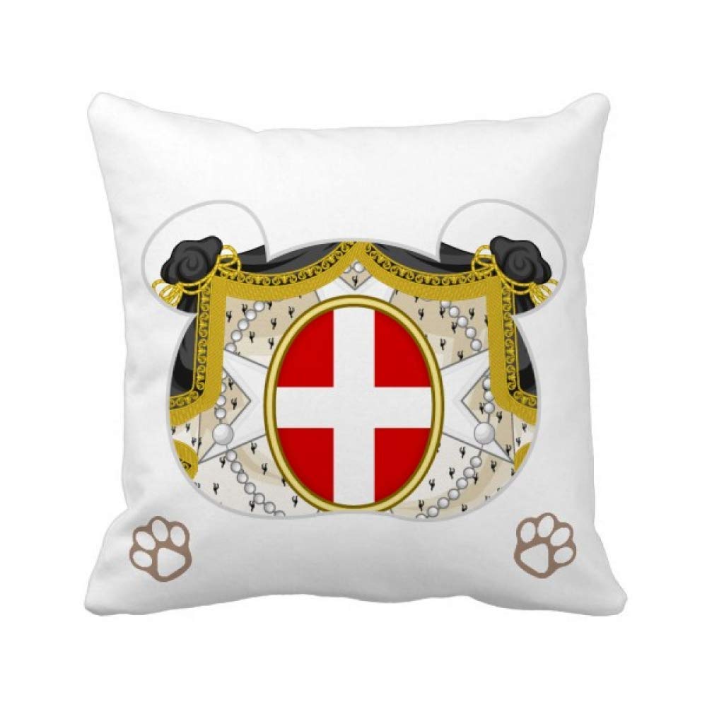 Housse de coussin Danemark carrée taie oreiller décoration pays