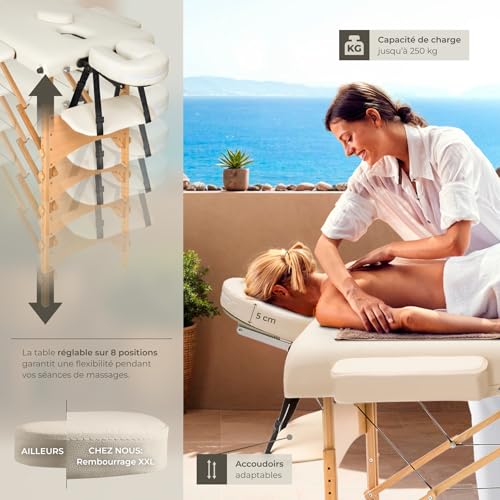 Table de Massage 2 Zones Pliante – Image 6