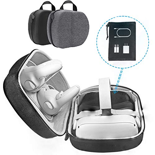 Hard Case For Quest 2, Compact Protective Cover Storage Bag Travel Carrying Case With Strap All-In-One For Quest 2 Vr Headset #TOP1