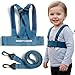 Toddler Leash & Harness for Child Safety - Keep Kids & Babies Close - Padded Shoulder Straps for Children's Comfort - Fits Toddlers w/ Chest Size 14-25 Inches - Kid Keeper by Mommy's Helper (Blue)