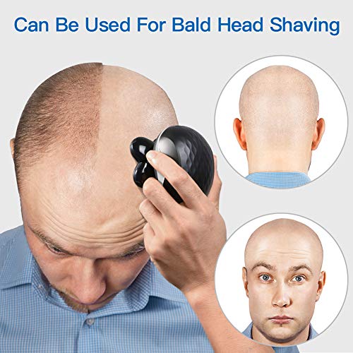 Electric Razor for Men, OriHea 5 in 1 Head and Face Electric Rotary Shaver, IPX7-Waterproof, Faster-Charging Mens Grooming Kit with Beard Trimmer, Nose Hair & Hair Clippers, Facial Cleaning Brush - Thumbnail 7