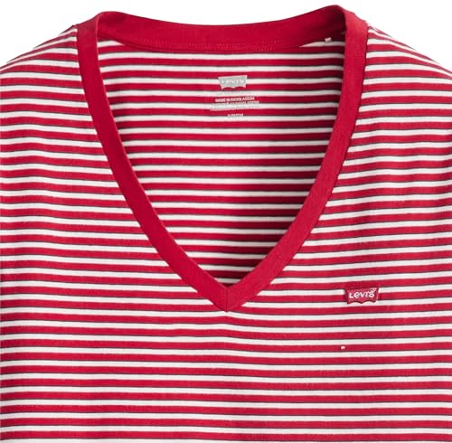 Levi's Perfect Vneck Indigo Stripe Scarlet Smil – Ansicht 4