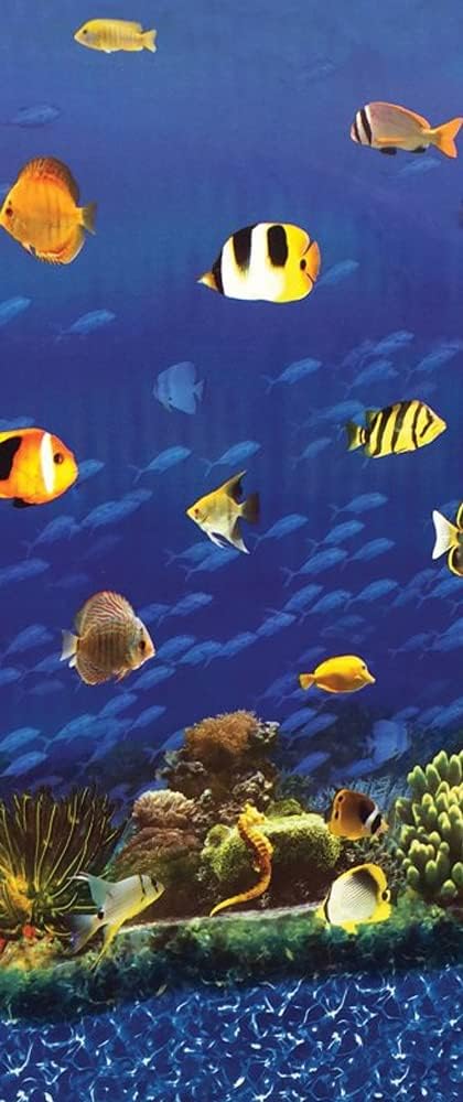 Overlap Liner for Above Ground Pools (15' x 25' Oval, Nautical Reef)