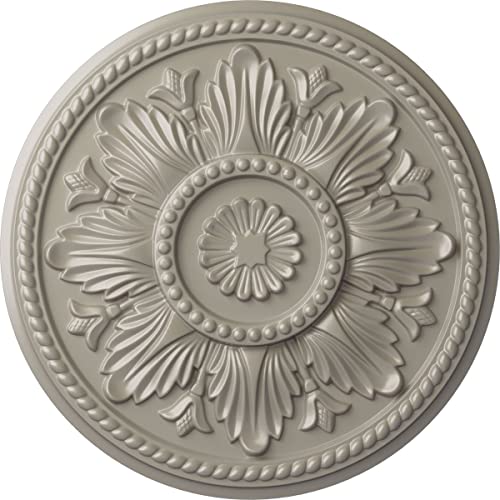 Image of Ekena Millwork CM18EDPWS Edinburgh Ceiling Medallion, Pearl White