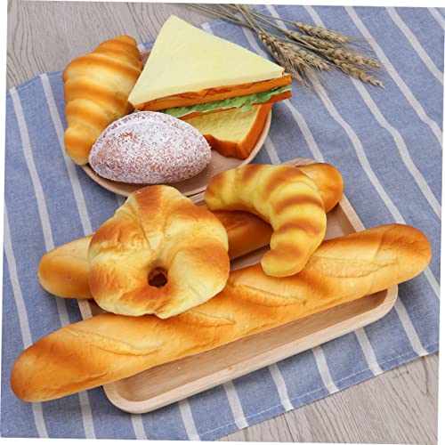 VOSAREA Comida Infantil Pão Francês Pão De Hambúrguer Pães Falsos Hambúrgueres Simulação Artificial