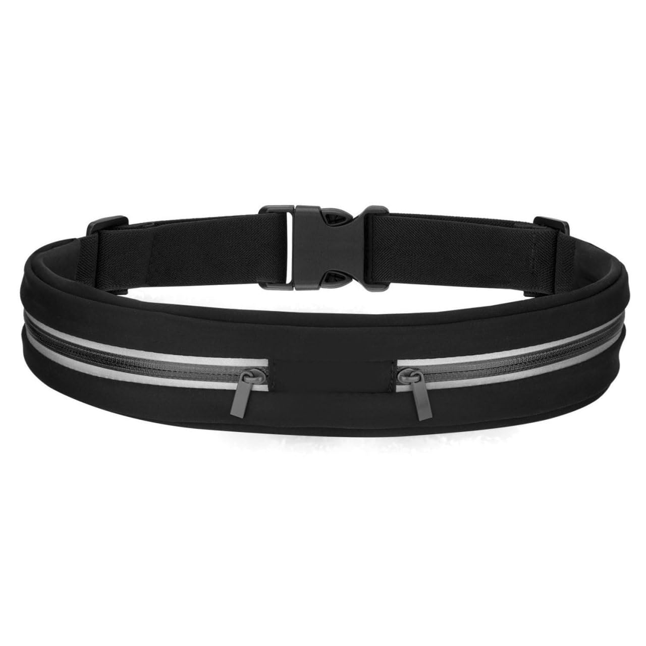 2 Pocket Running Belt Waist Pack for Men & Women | Slim Fitness Waist Bag with Adjustable Strap | Water-Resistant Sports Belt for Running, Gym, Travel | Pack of 1 | Riyanshi Enterprise-image-15