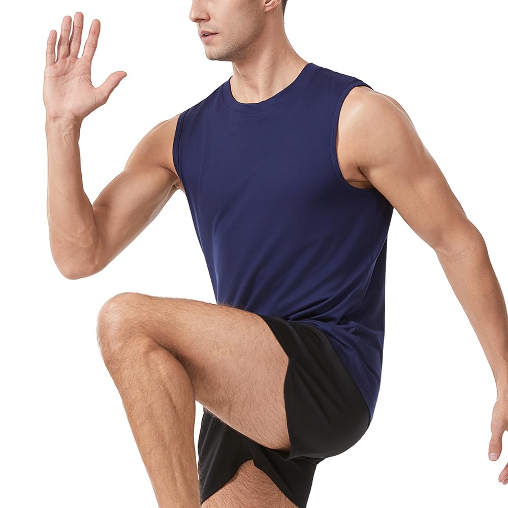 Camisetas sin Mangas para Gimnasio para Hombre, para Entrenamiento, Correr, Entrenamiento Muscular atlético, Culturismo