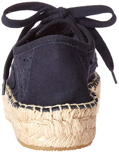 Bayton Puravida mocassim feminino de camurça azul marinho, Azul marino, 10