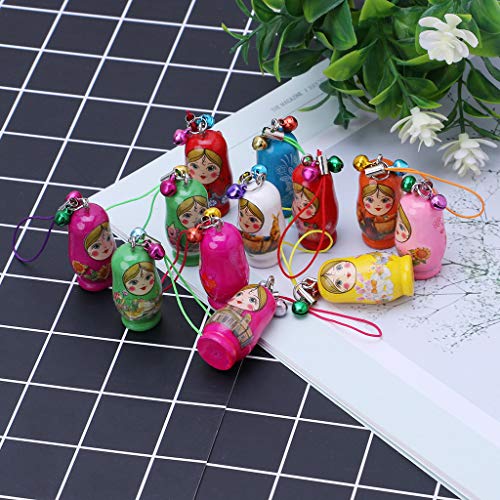 Guizhou Bonecas russas fofas Matrioska para chaveiro, cabide para celular, presentes
